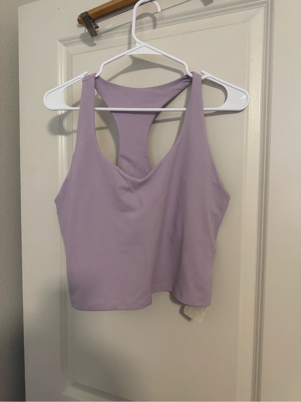 Women's Lavender Racerback Crop Tank - Brand Unspecified